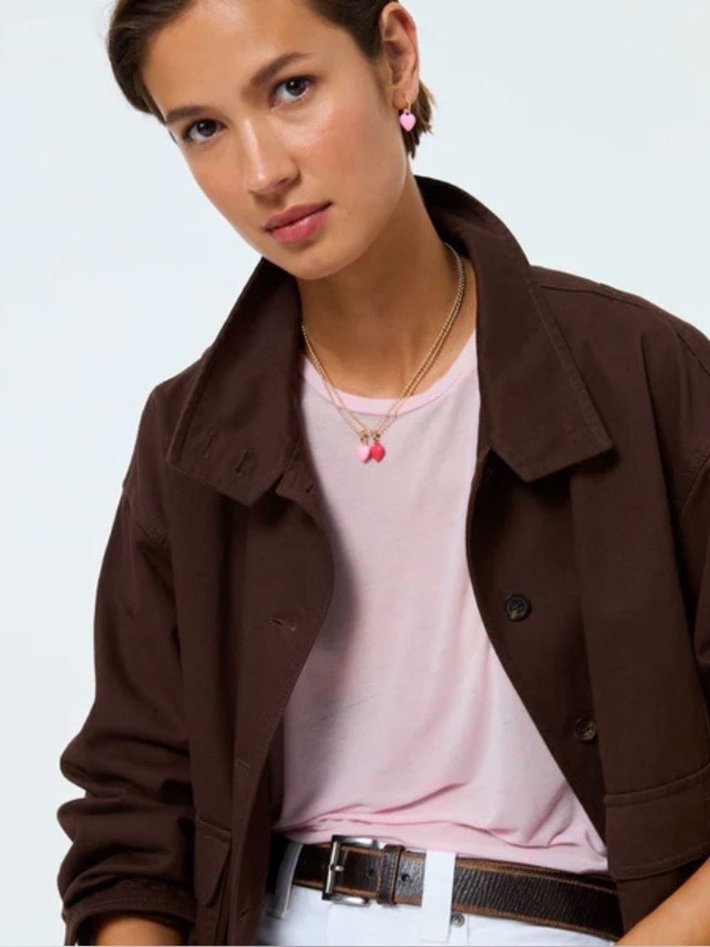 ROXANNE ASSOULIN The Itsy Bitsy Heart Earrings pink